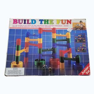 Vintage Build the Fun Marble Obstacle Course Playset Toto Toys Junior Set